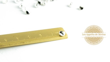 copy of Perle pépite en laiton plaqué or 24k