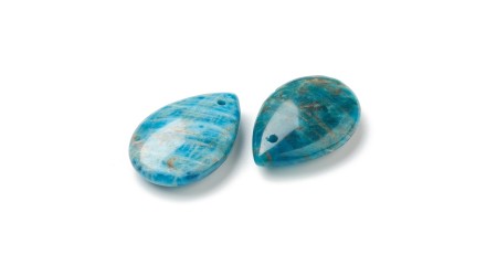 Perle goutte 24x17mm en apatite naturelle