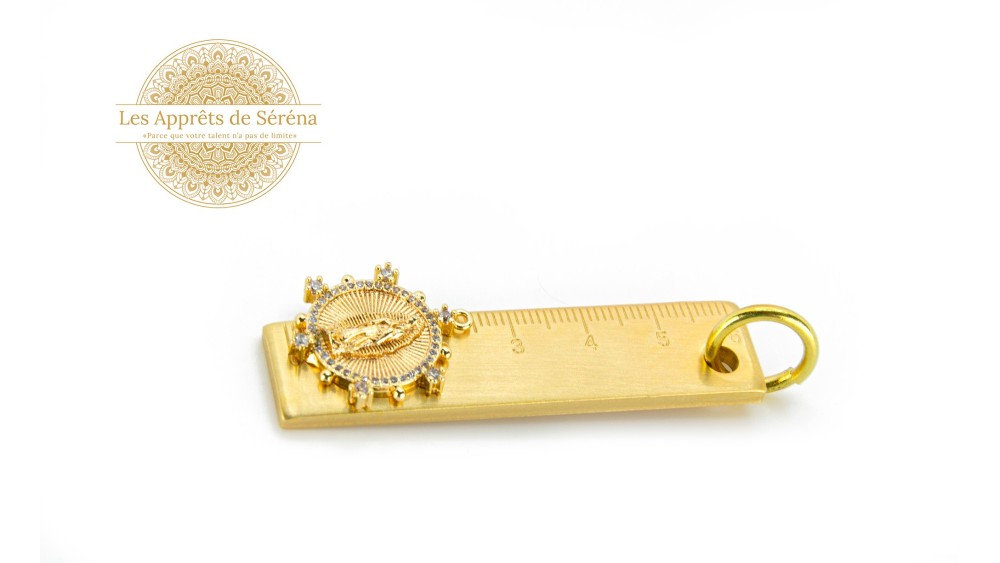 Médaille laiton Saint vierge