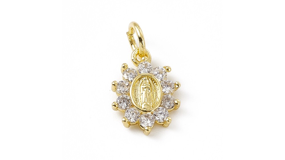 copy of Médaille religieuse sainte Vierge ou madone avec strass