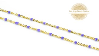 chaine acier mauve