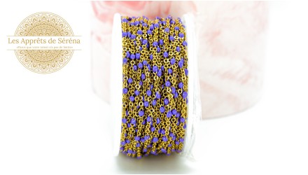 chaîne acier lilas