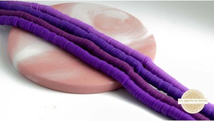 copy of Perles heishi 6mm  pastels x 100 pâte polymère pastel