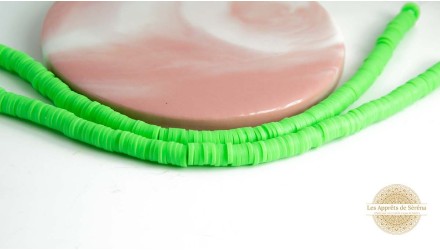 copy of Perles heishi 6mm  pastels x 100 pâte polymère pastel