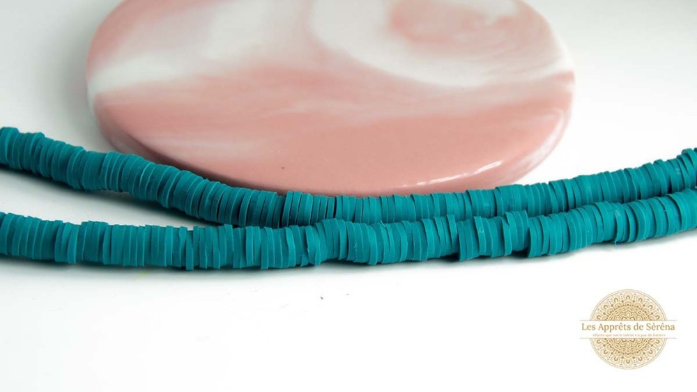 copy of Perles heishi 6mm  pastels x 100 pâte polymère pastel