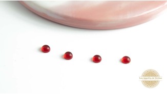 4mm en agate rouge