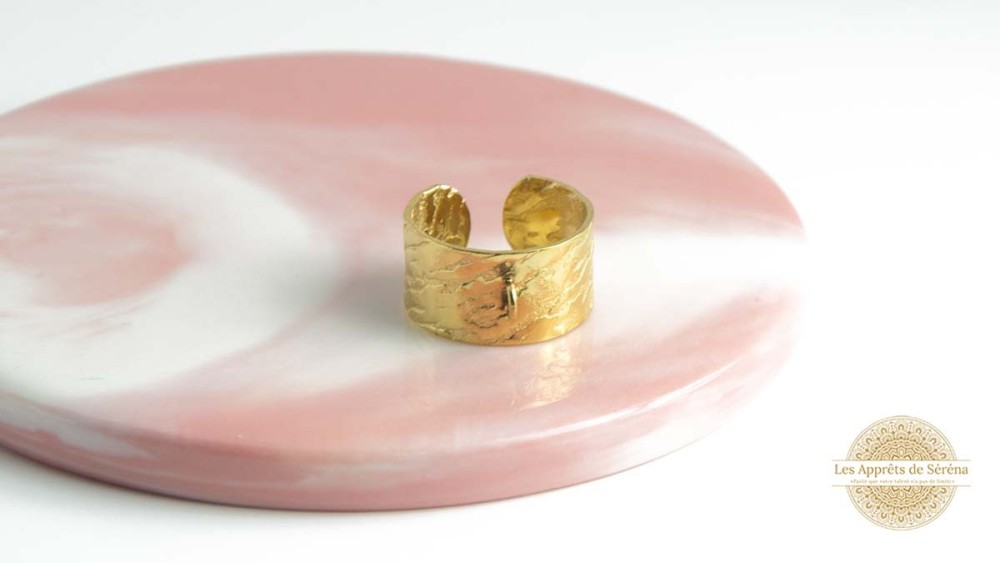 copy of Support bague serpent en acier inoxydable doré plaqué 18K