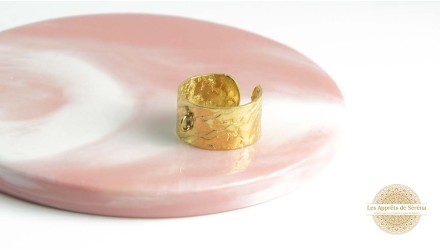 copy of Support bague serpent en acier inoxydable doré plaqué 18K