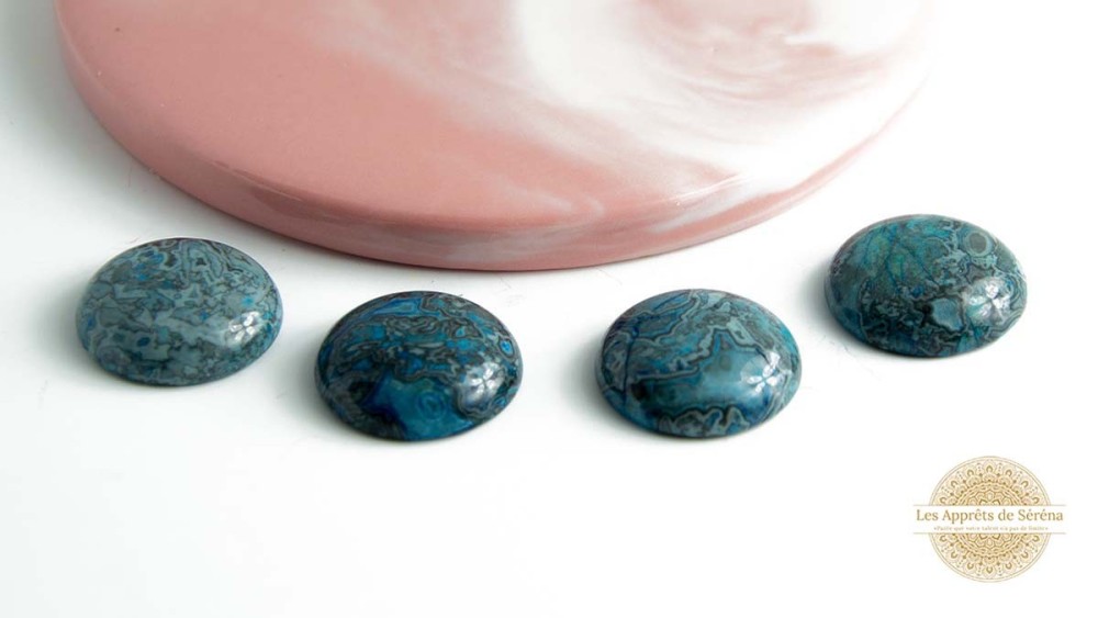 copy of Cabochon 12mm agate indienne naturelle