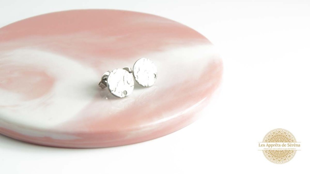 copy of Puces d'oreille en acétate violette x paire