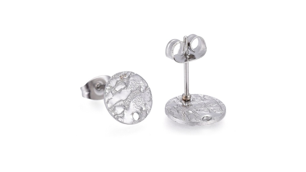 copy of Puces d'oreille en acétate violette x paire