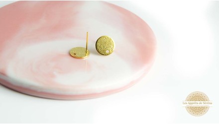 copy of Puces d'oreille en acétate violette x paire