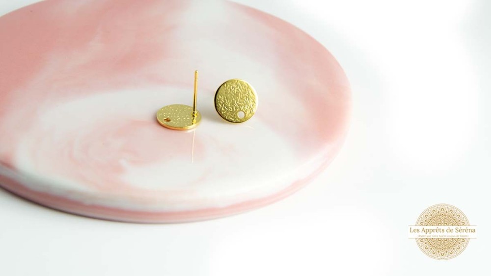 copy of Puces d'oreille en acétate violette x paire