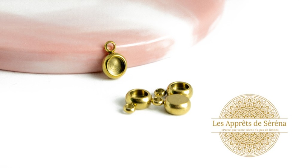 supports cabochon 04mm