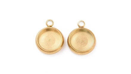 supports cabochon 08mm acier