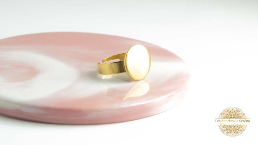 Support bague à coller 14mm en acier