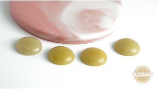 cabochon 20mm en agate beige