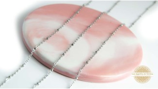 Chaine acier inoxydable maille satellite fine pour création bijoux