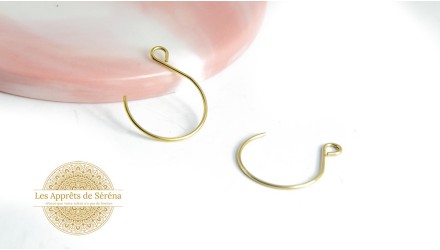 Crochet rond pour boucles d'oreille