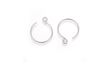 copy of Crochet rond pour boucles d'oreille en acier inoxydable or