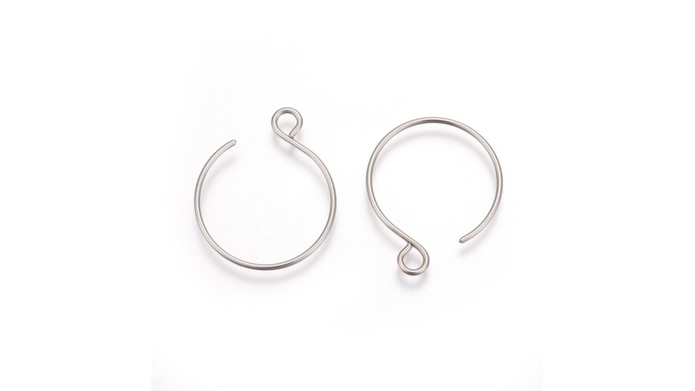 copy of Crochet rond pour boucles d'oreille en acier inoxydable or
