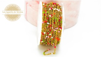 chaine acier multicolore