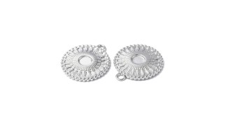 copy of pendentif médaillon support pour cabochon 4mm acier inoxudable plaqué or