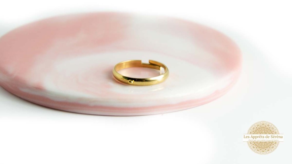 copy of Support bague serpent en acier inoxydable doré plaqué 18K