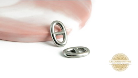 Connecteur maille marine en acier inoxydable pour création de bijoux DIY
