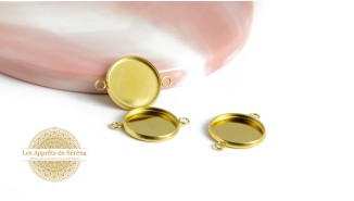 Connecteurs support cabochon 14mm