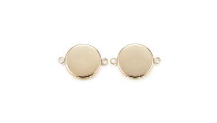 copy of Connecteurs support cabochon 12mm acier couleur or
