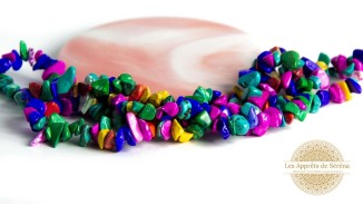 copy of Perles puces en agate naturelle bleu glacier