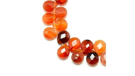 Perles goutte à facettes