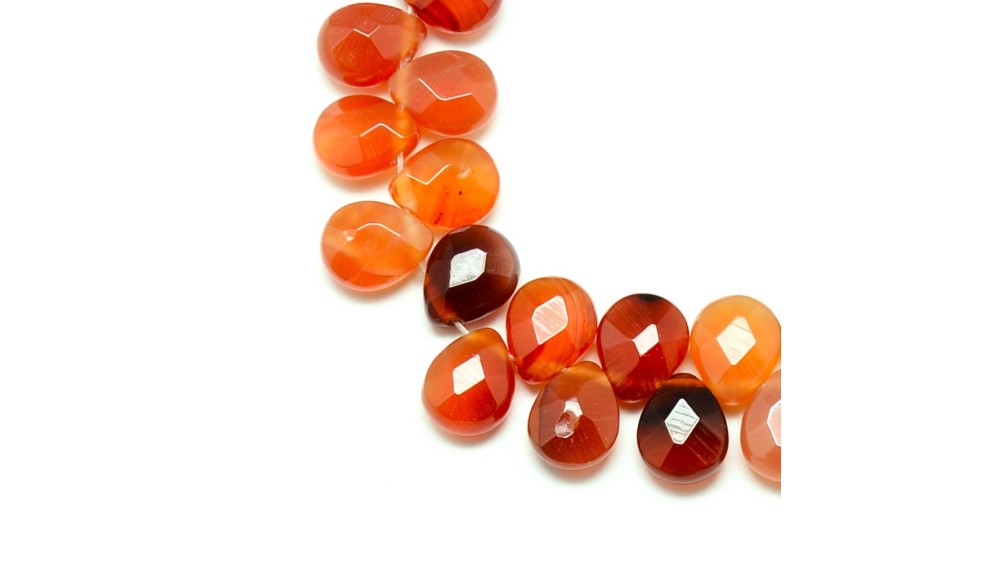 copy of Perles à facettes 10mm agate naturelle teintée bleue