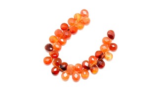 Perles goutte à facettes 12x9mm