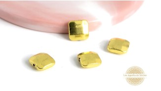 copy of Perles electroplaquées verre à facettes 6x6mm