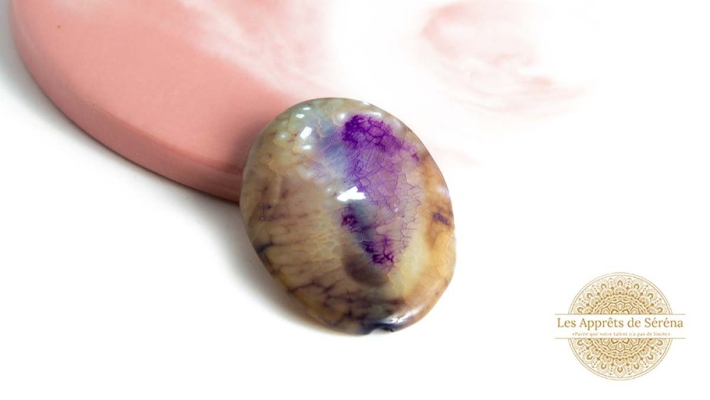 agate violette 30x40