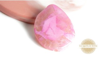 perle plate agate rose