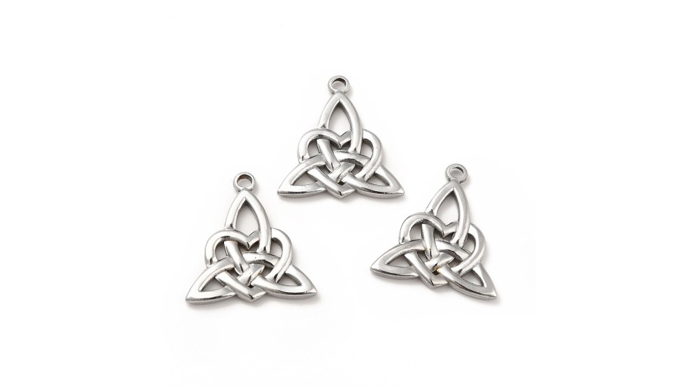 Pendentif Triskel acier inoxydable