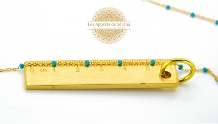 chaine acier bleue fine