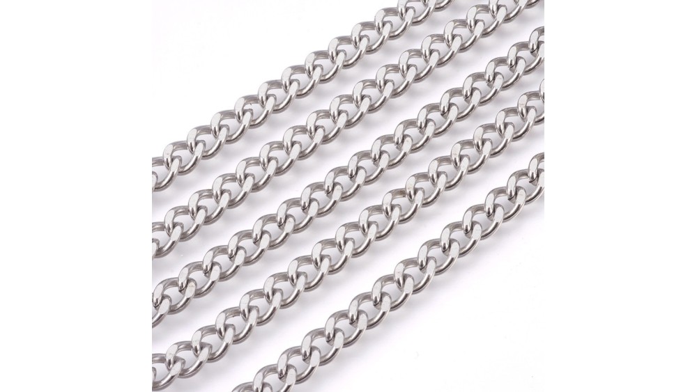 copy of Chaîne acier 304 maille gourmette 3x2mm