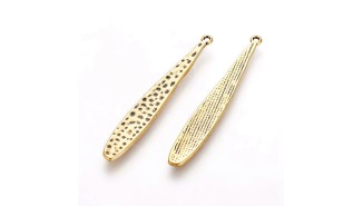 Pendentif goutte or