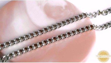 Chaîne acier inoxydable maille gourmette
