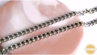 Chaîne acier inoxydable maille gourmette