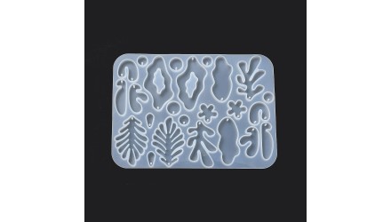 Moules pour pendentifs feuilles en résine UV