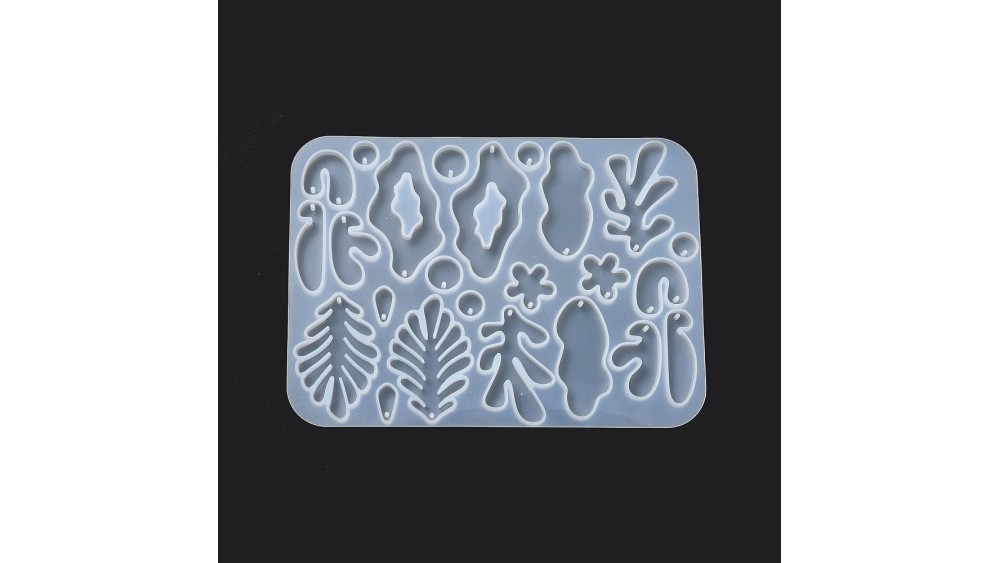 Moules pour pendentifs feuilles en résine UV