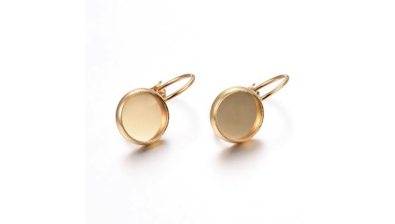 Dormeuses supports cabochons 08mm