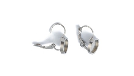 copy of Dormeuses supports cabochons 10mm en acier 304 argent
