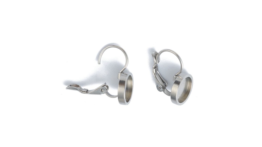copy of Dormeuses supports cabochons 10mm en acier 304 argent