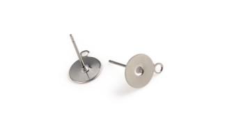 copy of Puces d'oreille en acétate violette x paire